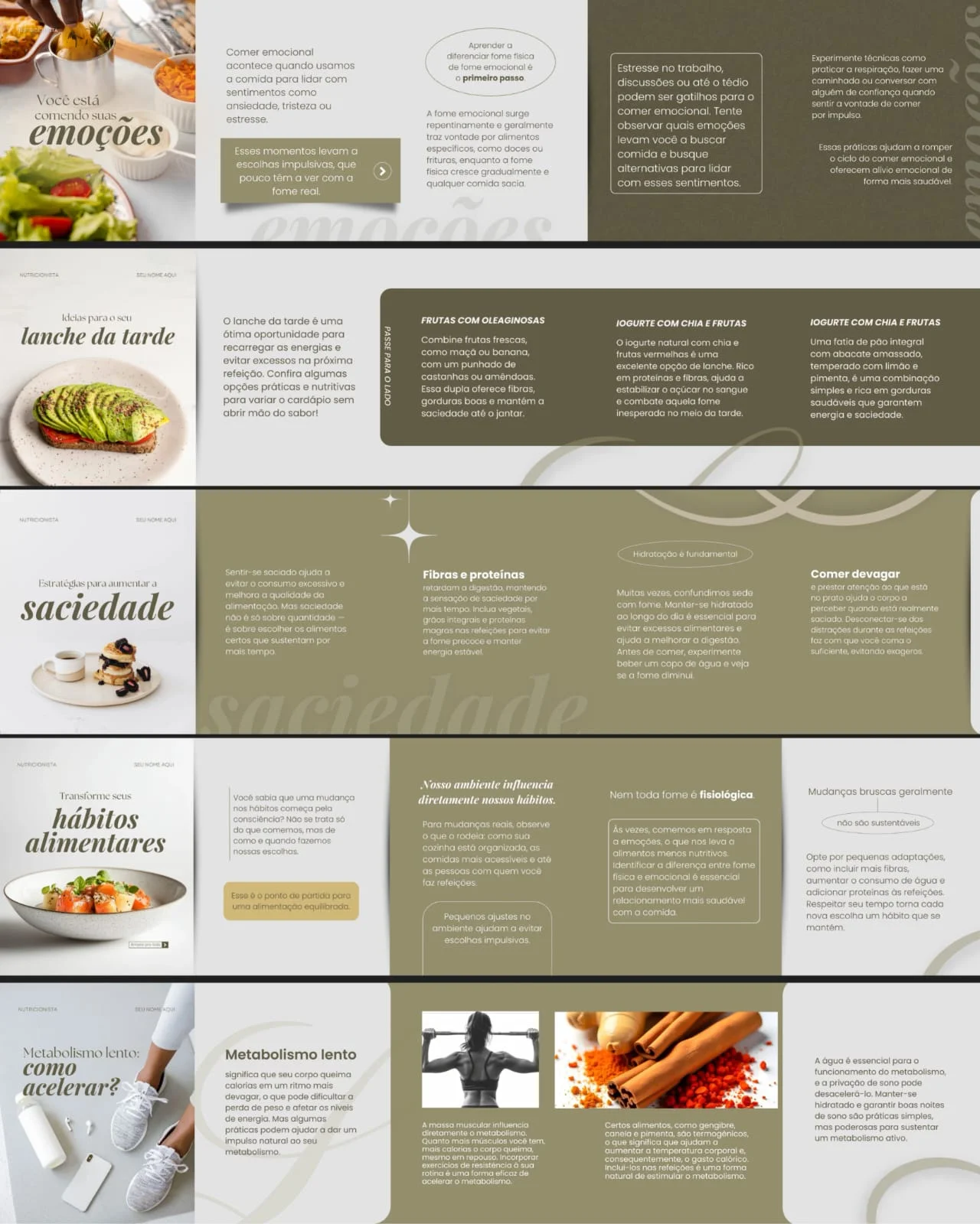 Templates de carrossel